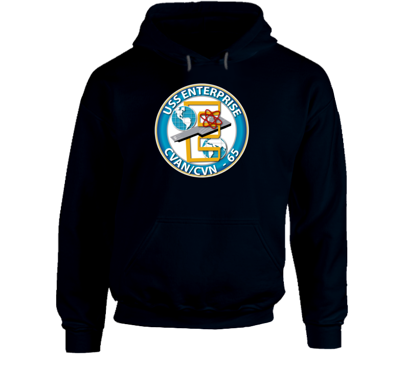 USS Enterprise - CVN-65 Seal - Radial Hoodie