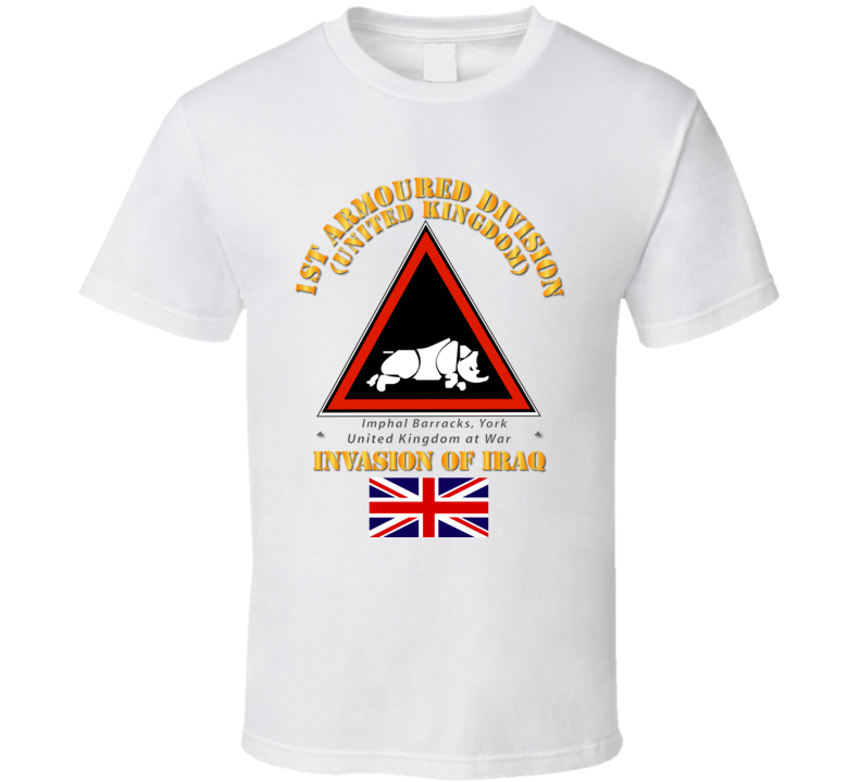 UK - 1st Armoured Division - Iraq Invasion T Shirt