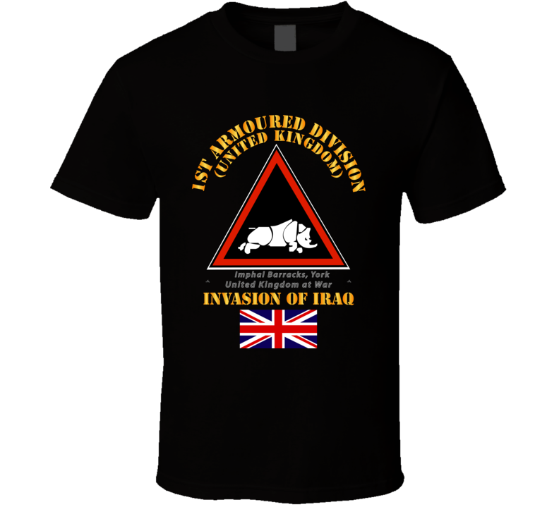 UK - 1st Armoured Division - Iraq Invasion T Shirt