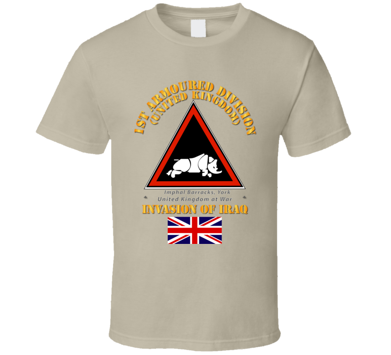 UK - 1st Armoured Division - Iraq Invasion T Shirt