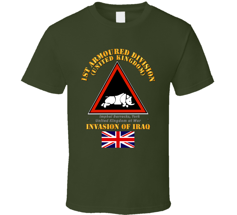 UK - 1st Armoured Division - Iraq Invasion T Shirt