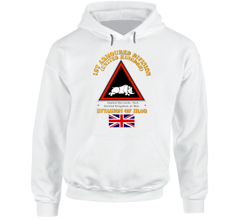 UK - 1st Armoured Division - Iraq Invasion Hoodie