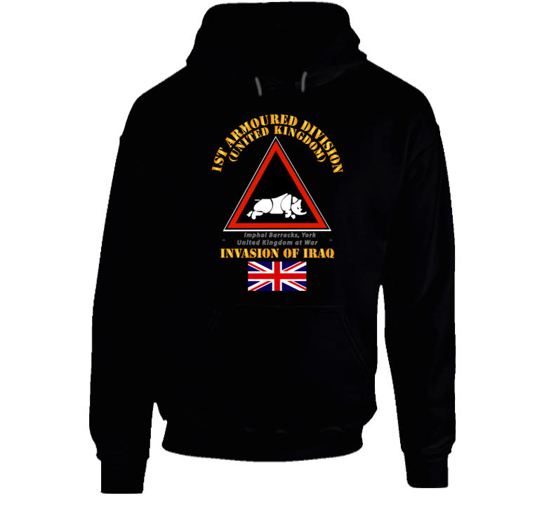 UK - 1st Armoured Division - Iraq Invasion Hoodie