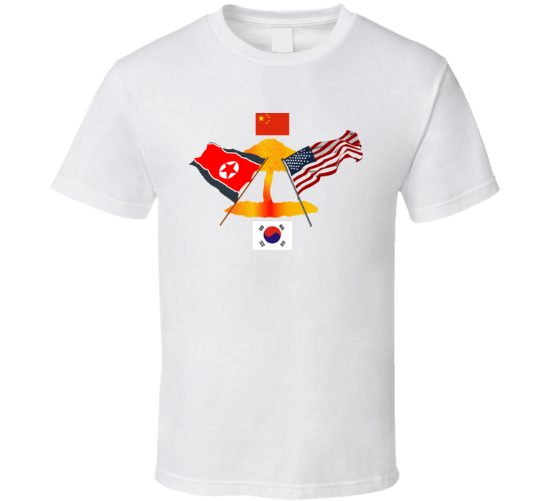 US Vs North Korea w China - S Korea T Shirt
