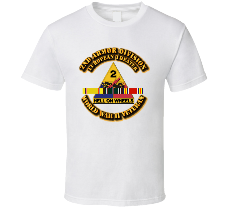 DUI - 2nd Armor Division - Europe - WWII T Shirt