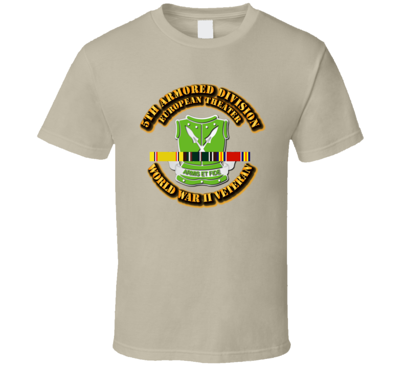 DUI - 5th Armored Division - Europe - WWII T Shirt