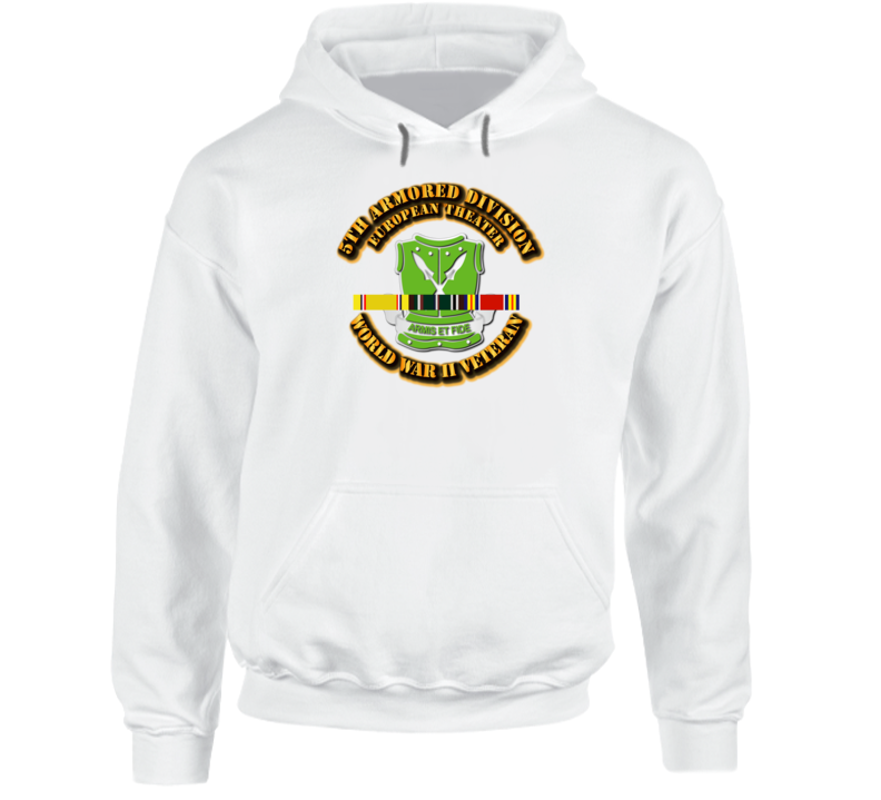 DUI - 5th Armored Division - Europe - WWII Hoodie
