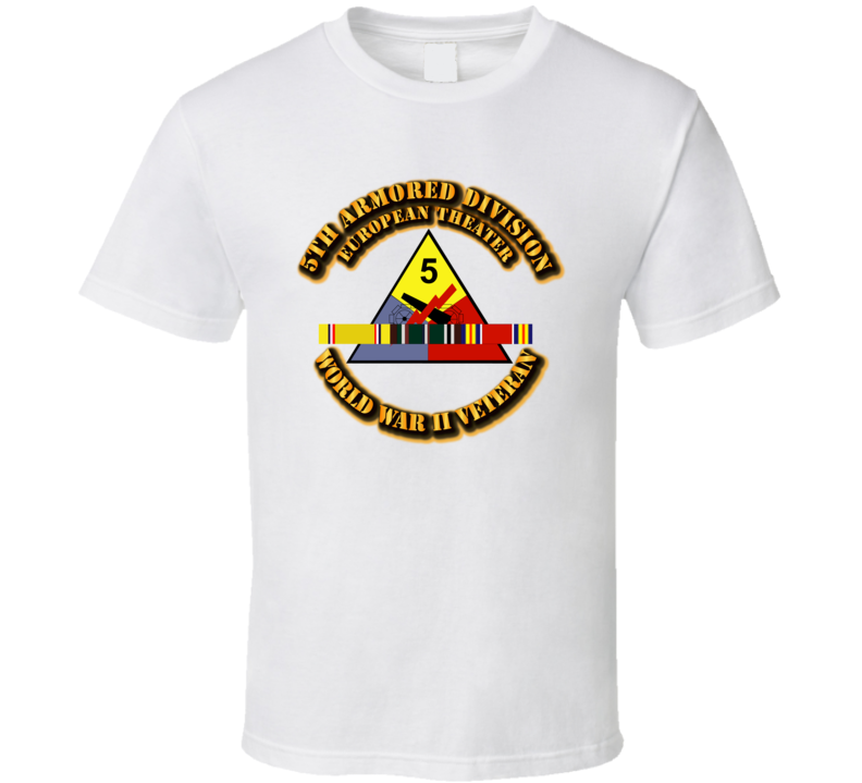 SSI - 5th Armored Division - Europe - WWII T Shirt
