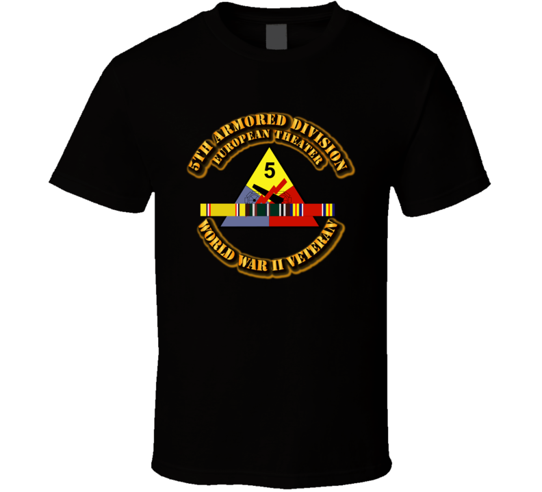 SSI - 5th Armored Division - Europe - WWII T Shirt