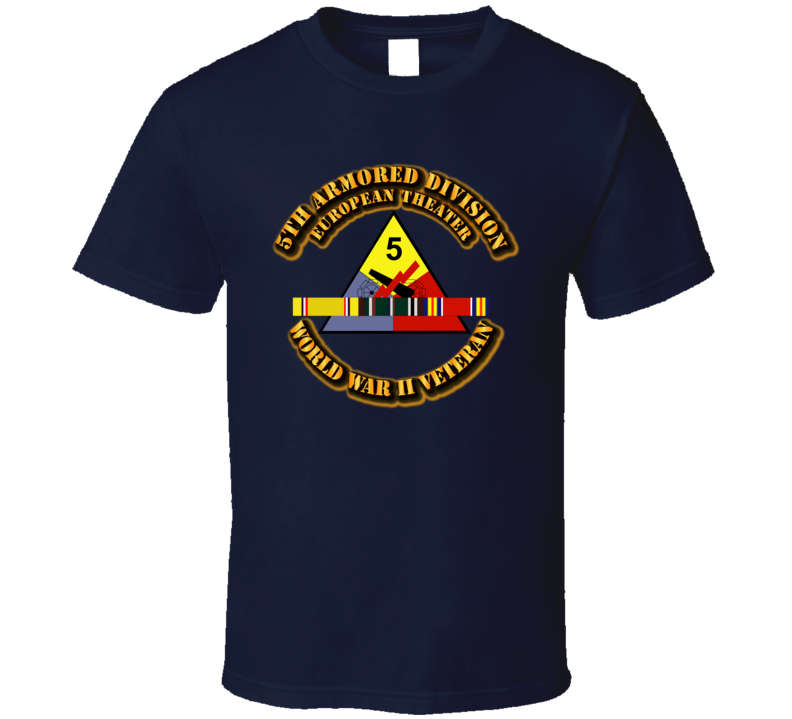 SSI - 5th Armored Division - Europe - WWII T Shirt