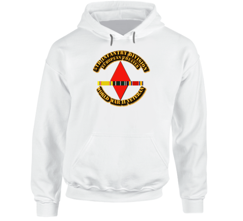 SSI - 5th Infantry Division - Europe - WWII Hoodie