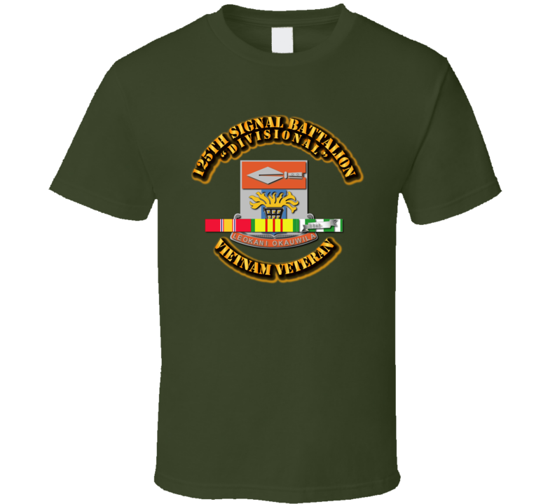 DUI - 125th Signal Battalion w SVC T Shirt