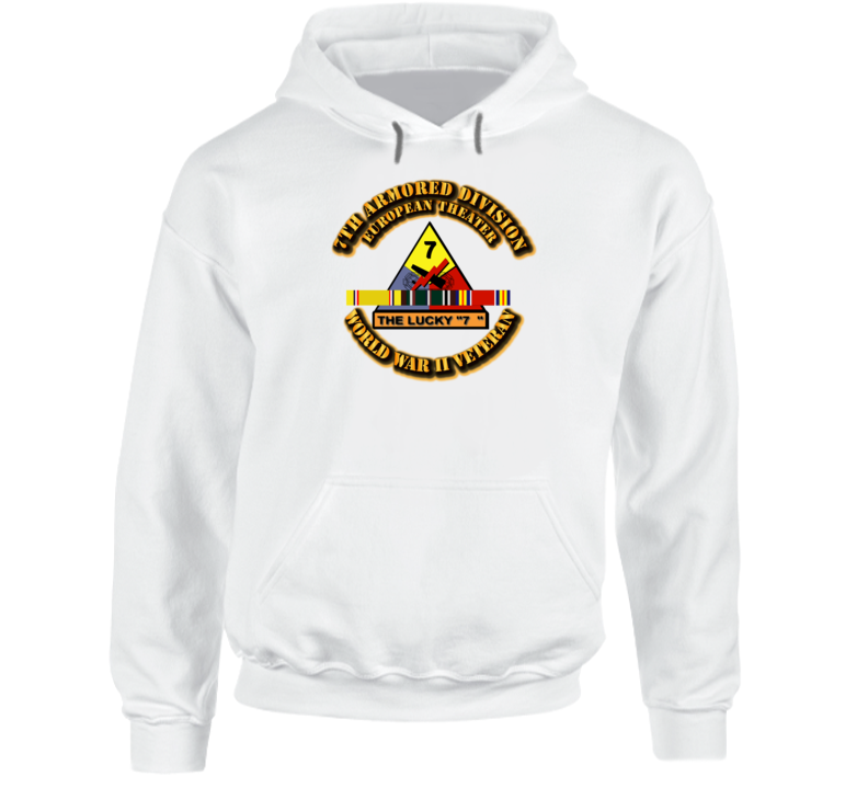 SSI - 7th Armored Division - Europe - WWII Hoodie