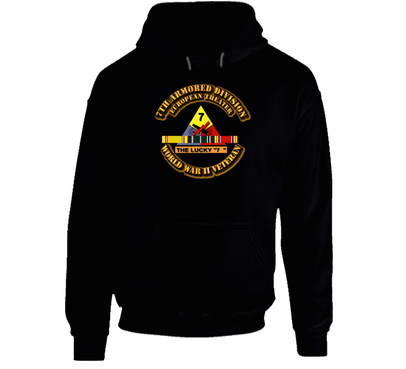 SSI - 7th Armored Division - Europe - WWII Hoodie