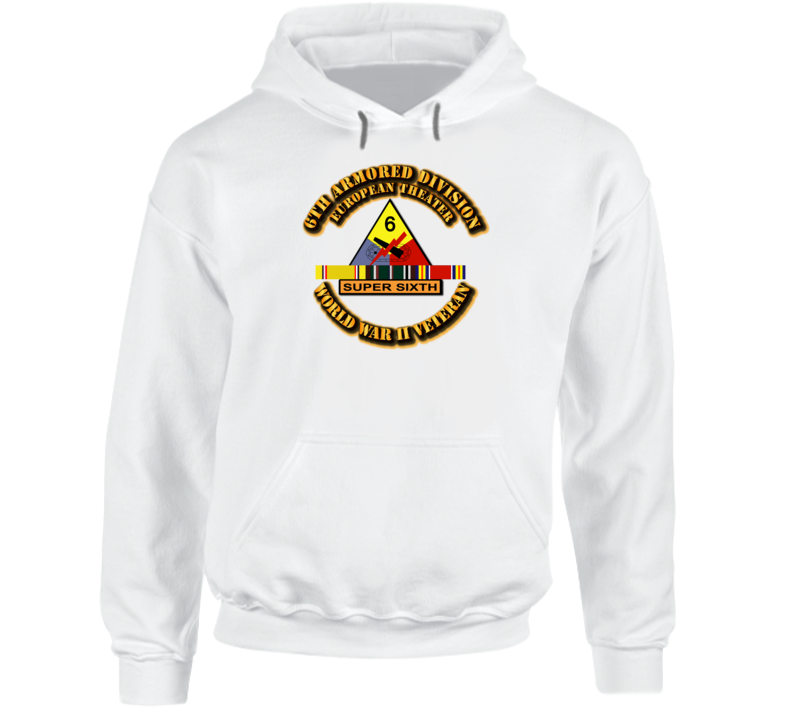 SSI - 6th Armored Division - Europe - WWII Hoodie
