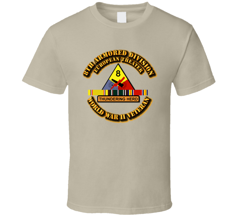 SSI - 8th Armored Division - Europe - WWII T Shirt