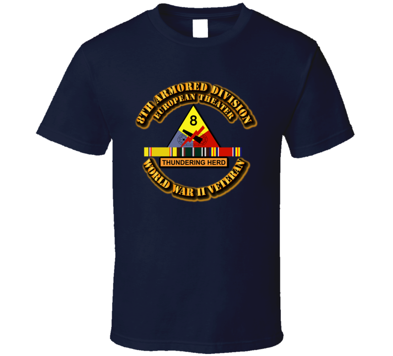 SSI - 8th Armored Division - Europe - WWII T Shirt