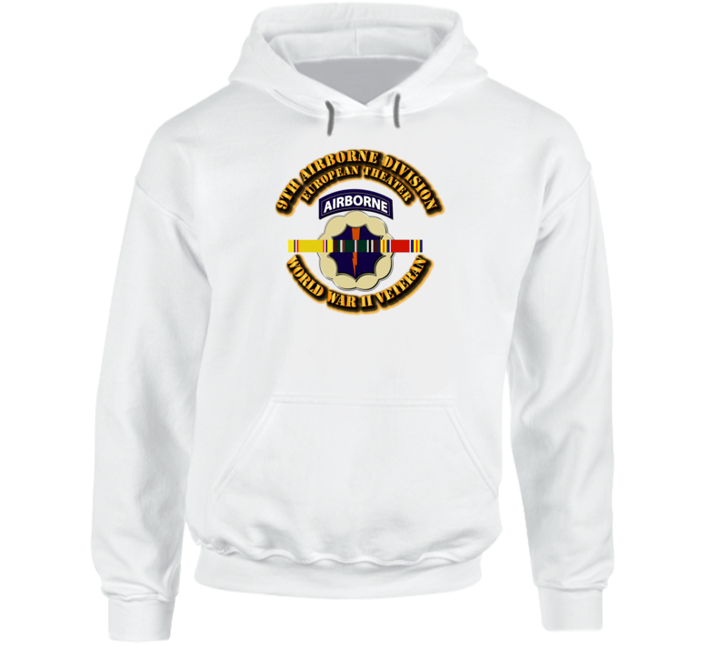 SSI - 9th Airborne Division - Europe - WWII Hoodie