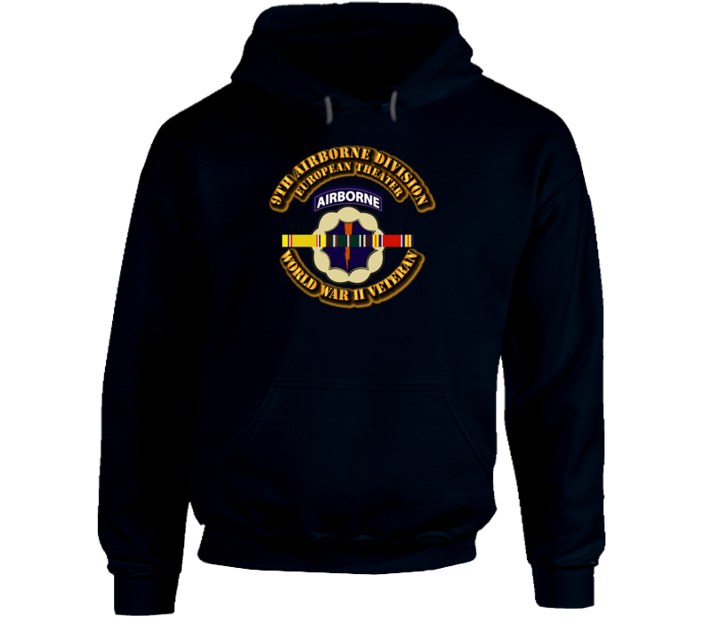SSI - 9th Airborne Division - Europe - WWII Hoodie