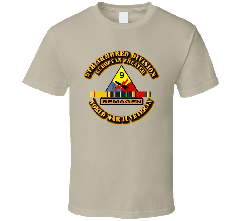 SSI - 9th Armored Division - Europe - WWII T Shirt