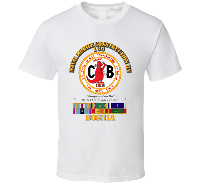 133 NCB w SVC Ribbons - Bosnia T Shirt