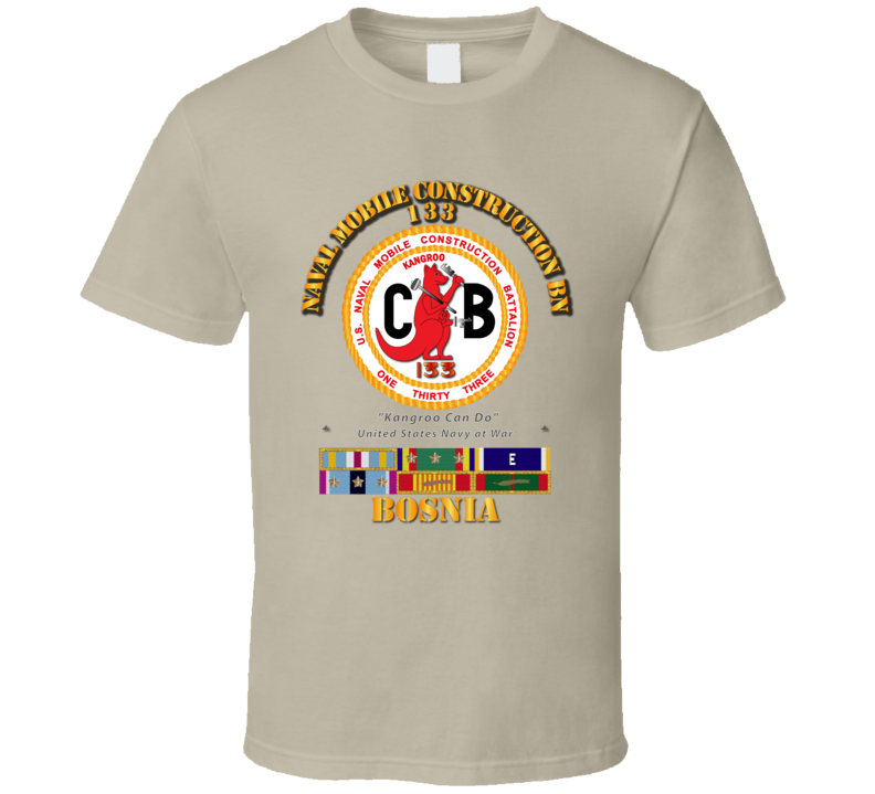 133 NCB w SVC Ribbons - Bosnia T Shirt