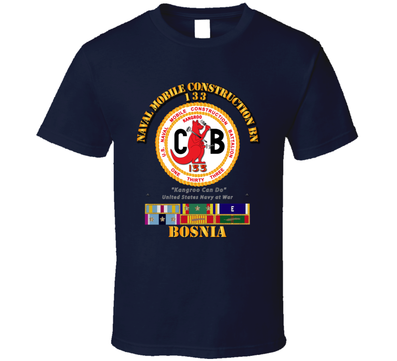 133 NCB w SVC Ribbons - Bosnia T Shirt