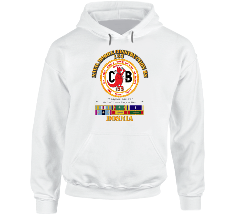 133 NCB w SVC Ribbons - Bosnia Hoodie
