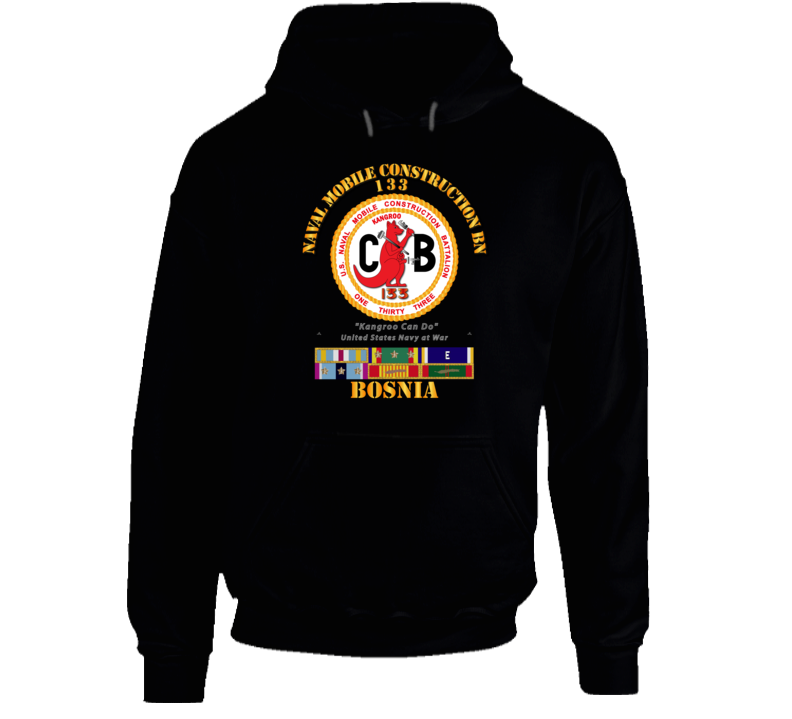 133 NCB w SVC Ribbons - Bosnia Hoodie