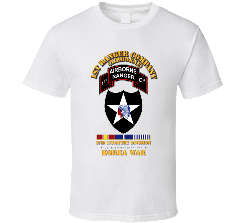 1st Ranger Co - 2nd ID SSI w SVC T Shirt