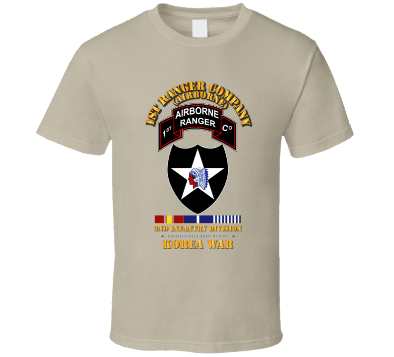 1st Ranger Co - 2nd ID SSI w SVC T Shirt
