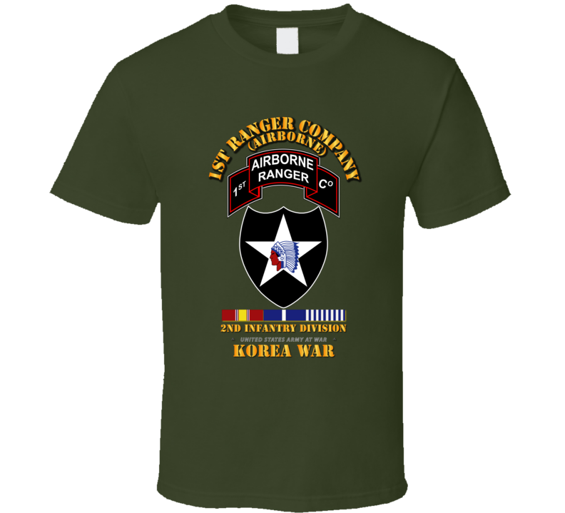 1st Ranger Co - 2nd ID SSI w SVC T Shirt