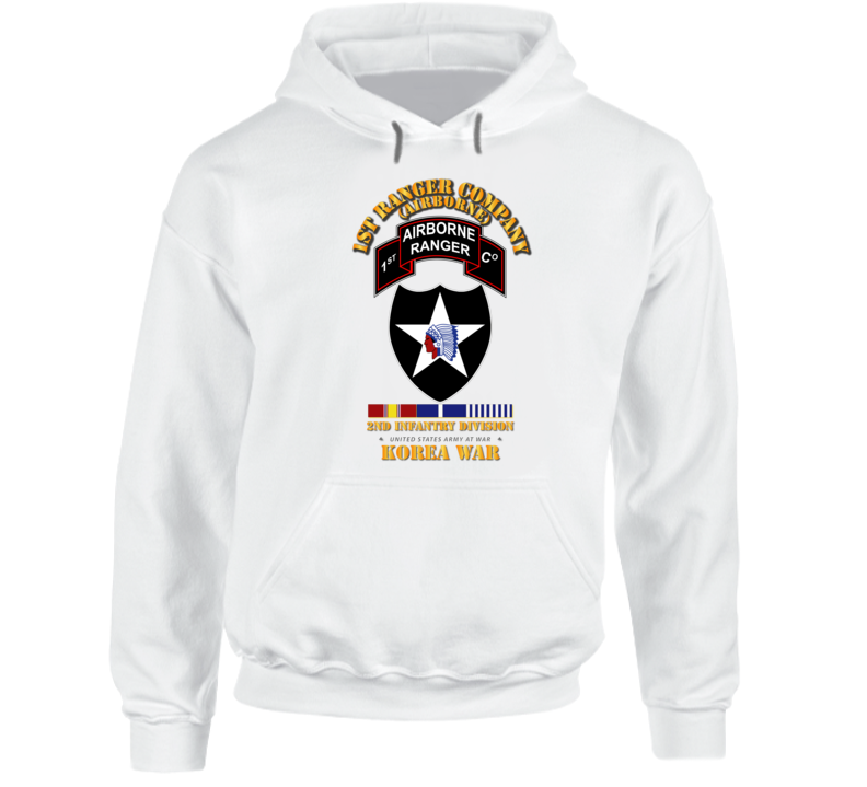 1st Ranger Co - 2nd ID SSI w SVC Hoodie