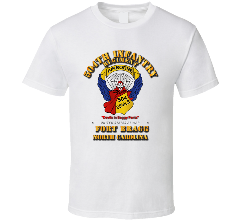 504th Infantry Regiment - Devils - FBNC T Shirt