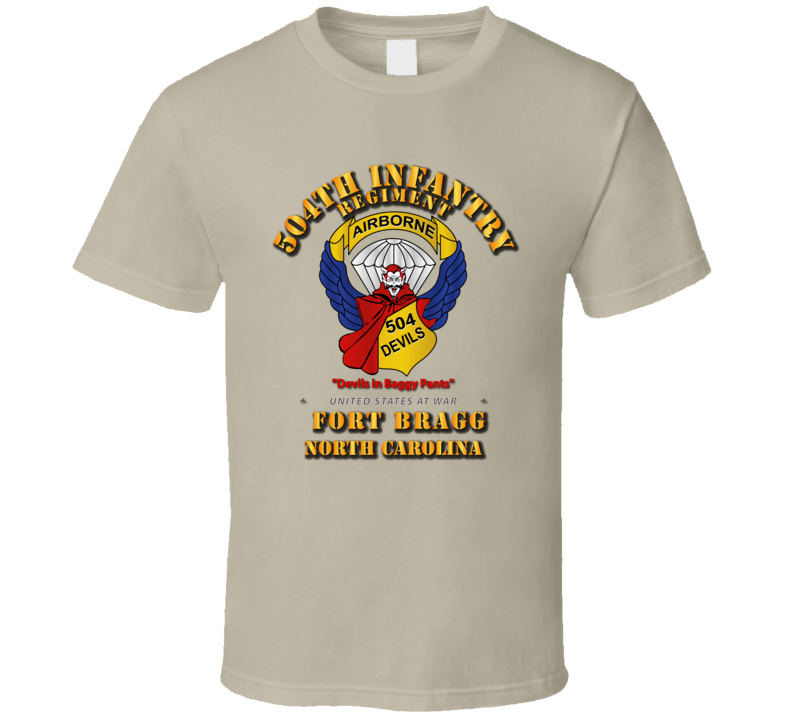 504th Infantry Regiment - Devils - FBNC T Shirt
