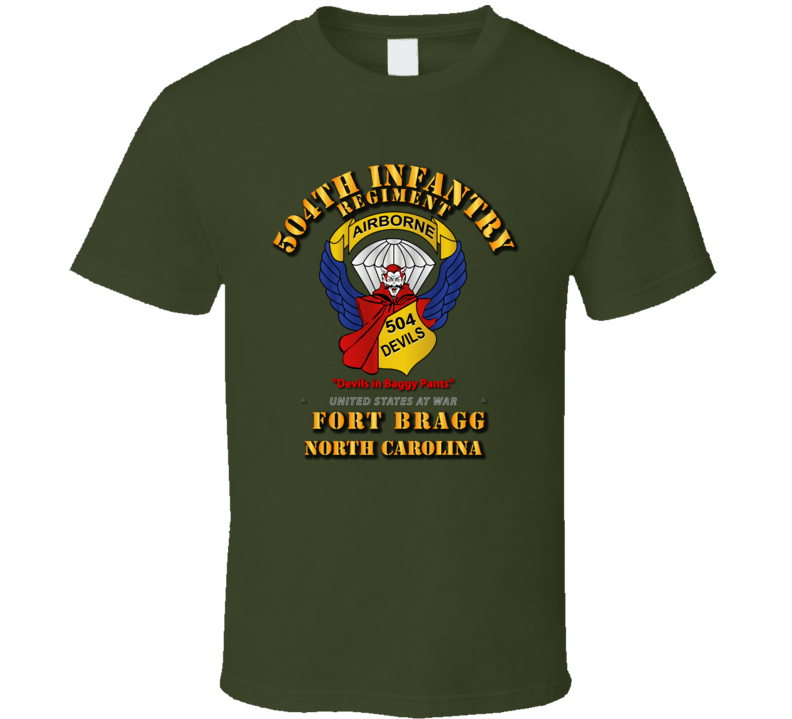 504th Infantry Regiment - Devils - FBNC T Shirt