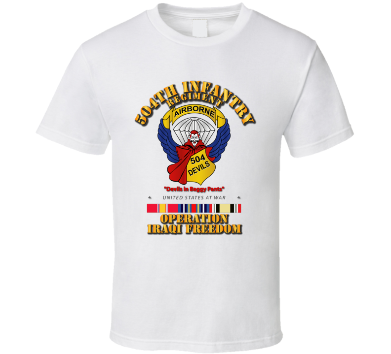 504th Infantry Regiment - Devils - OIF T Shirt
