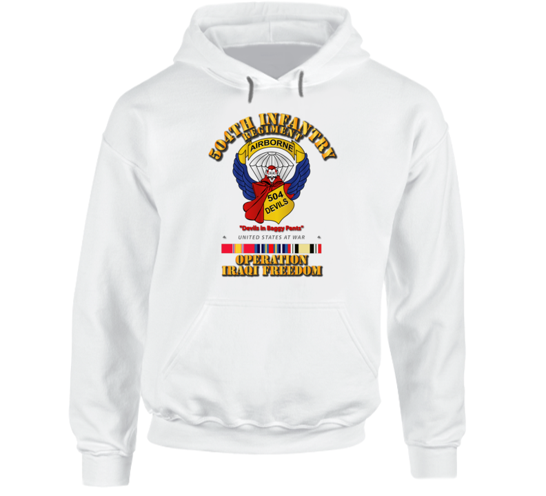 504th Infantry Regiment - Devils - OIF Hoodie