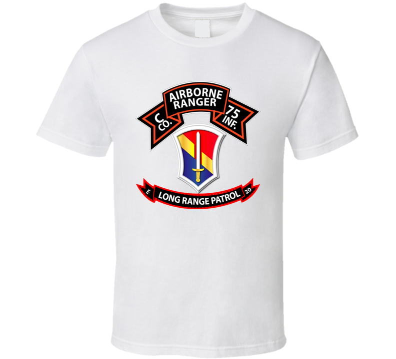 Vietnam - C Co 75th Ranger - 1st Field Force - E-20 Inf T Shirt