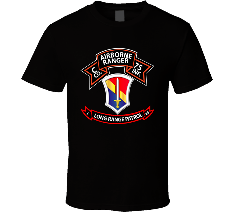 Vietnam - C Co 75th Ranger - 1st Field Force - E-20 Inf T Shirt