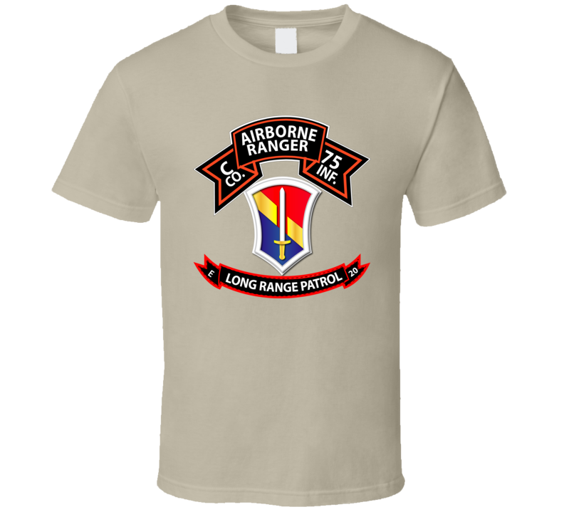 Vietnam - C Co 75th Ranger - 1st Field Force - E-20 Inf T Shirt