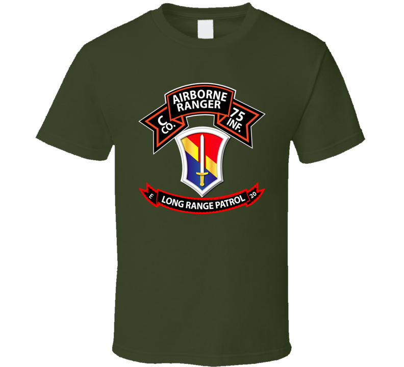 Vietnam - C Co 75th Ranger - 1st Field Force - E-20 Inf T Shirt