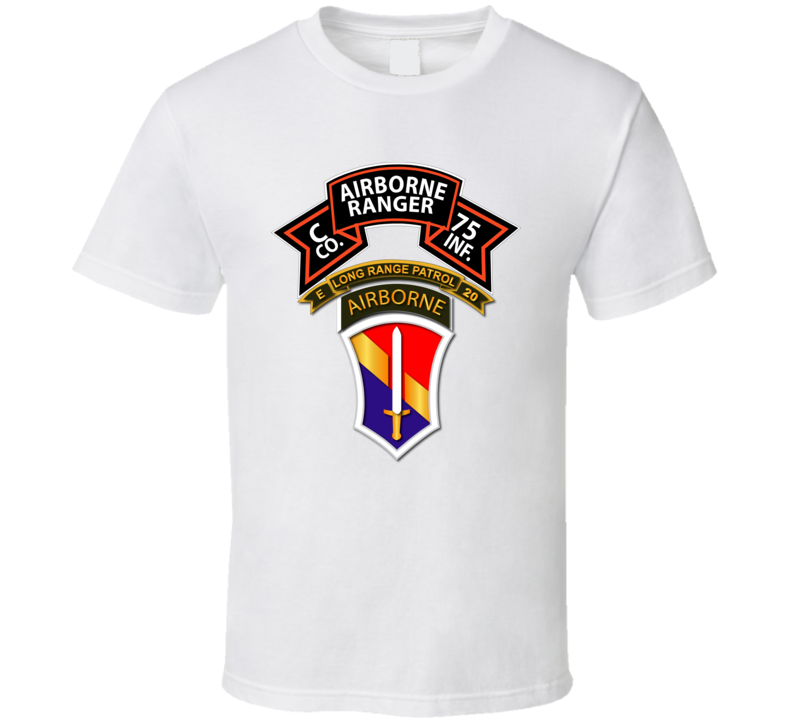 Vietnam - C Co 75th Ranger - 1st FF - E-20 Inf T Shirt