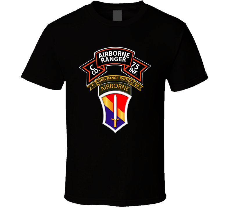 Vietnam - C Co 75th Ranger - 1st FF - E-20 Inf T Shirt