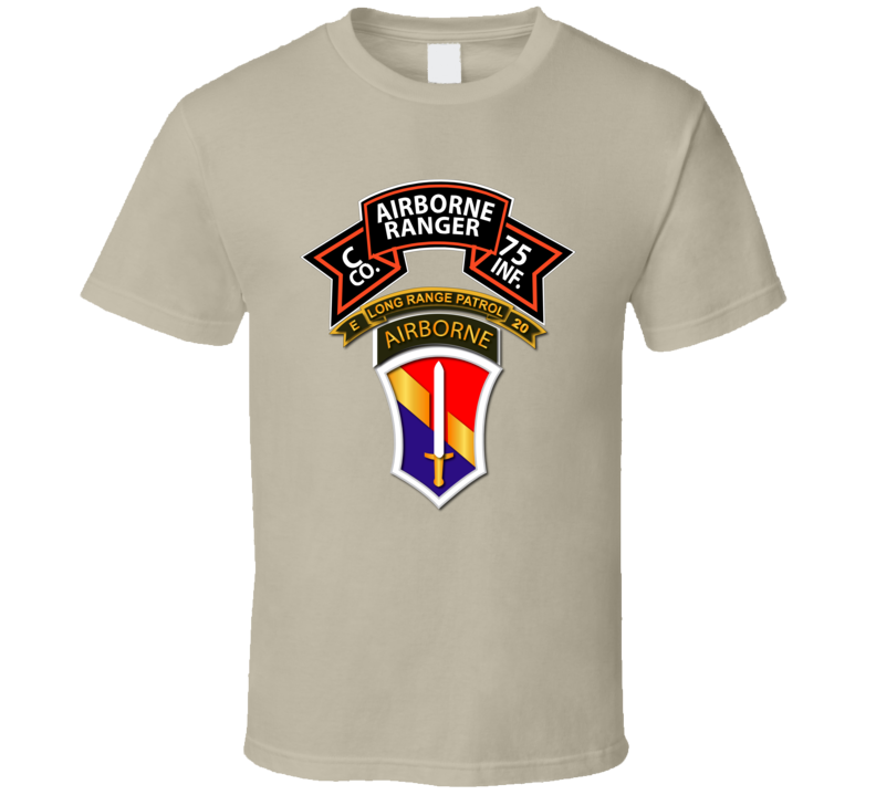 Vietnam - C Co 75th Ranger - 1st FF - E-20 Inf T Shirt