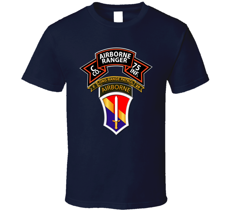 Vietnam - C Co 75th Ranger - 1st FF - E-20 Inf T Shirt