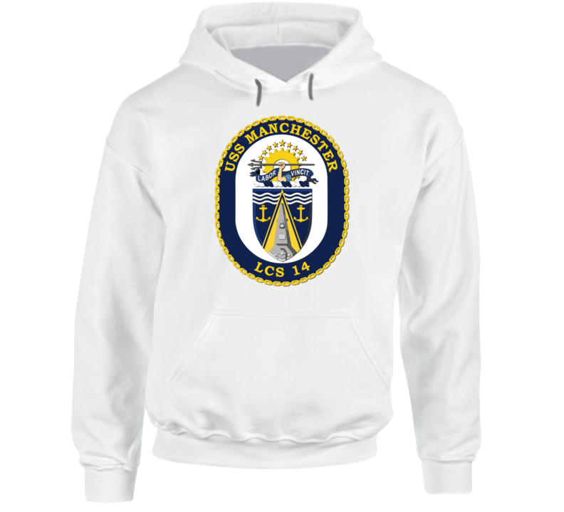 USS Manchester (LCS 14) with out text Hoodie