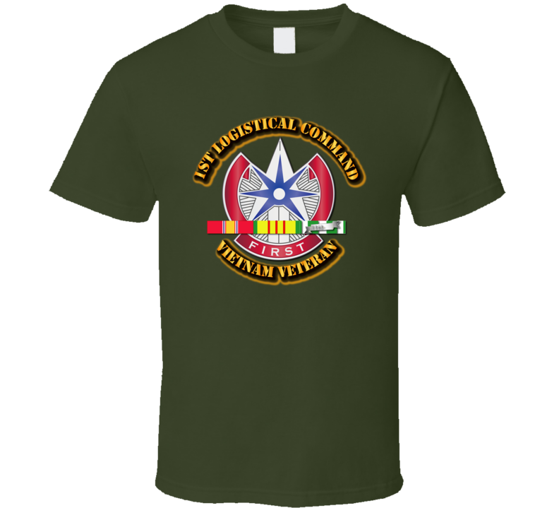 1st Logistical Command With Svc Ribbon T Shirt