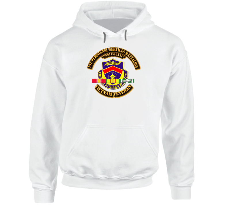 1st Personnel Services Battalion With Svc Ribbon Hoodie
