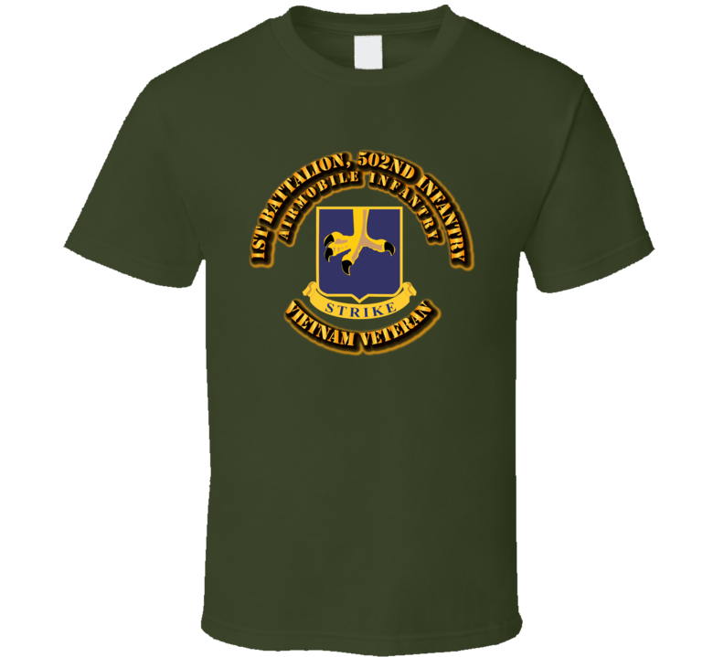 1st Battalion, 502nd Infantry (Airmobile Infantry) Without Svc Ribbon T Shirt